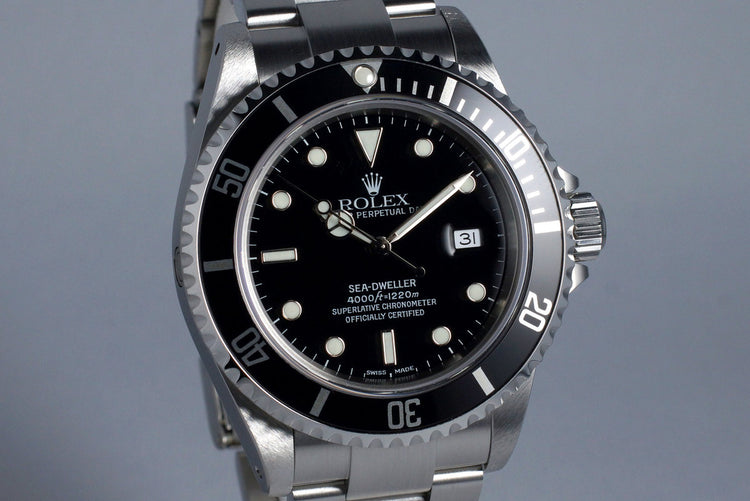 2001 Rolex Sea Dweller 16600