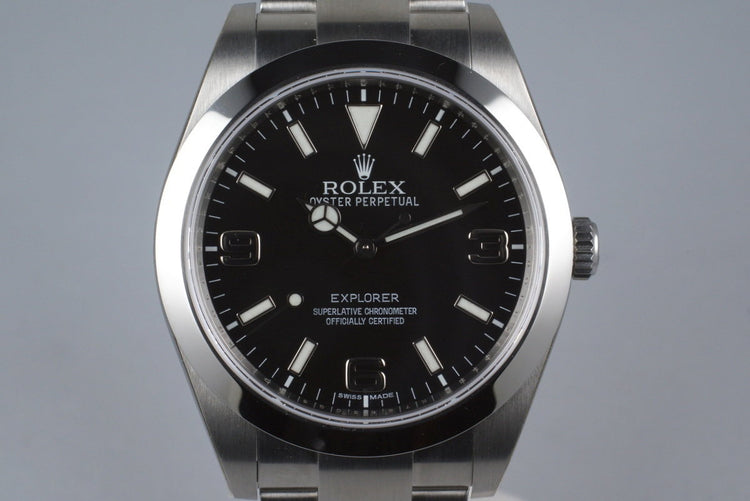 2015 Rolex Explorer 214270 with Box and Papers Mint with Stickers