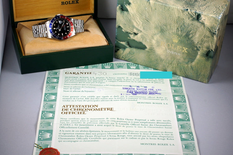 1988 Rolex GMT 16750 with Box and Papers