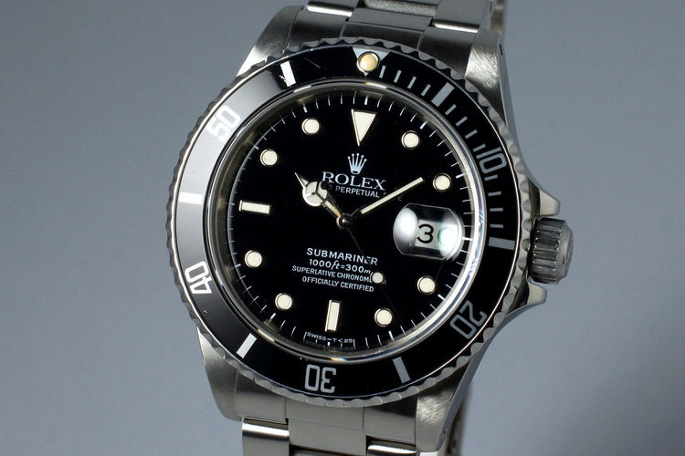 1986 Rolex Submariner 16800