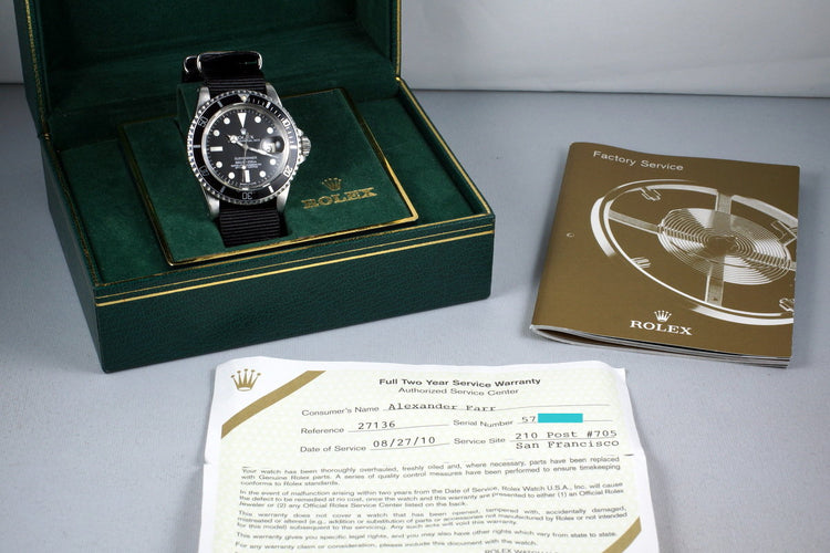 1978 Rolex Submariner 1680 with Box and RCS Papers
