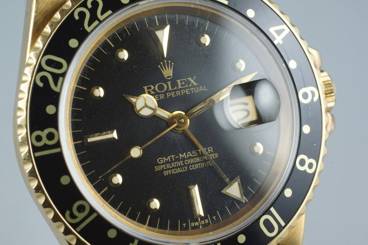 1981 Rolex YG GMT 16758