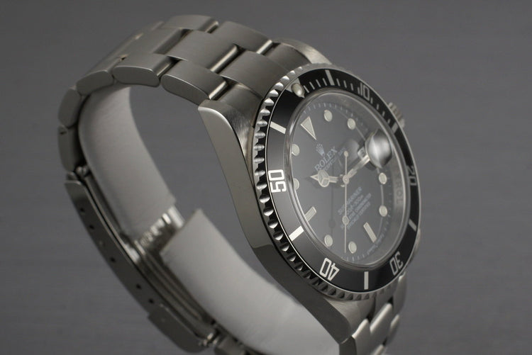 2007 Rolex Submariner 16610 with Box and Papers