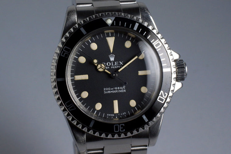 1967 Rolex Submariner 5513 Meters First with RSC Papers