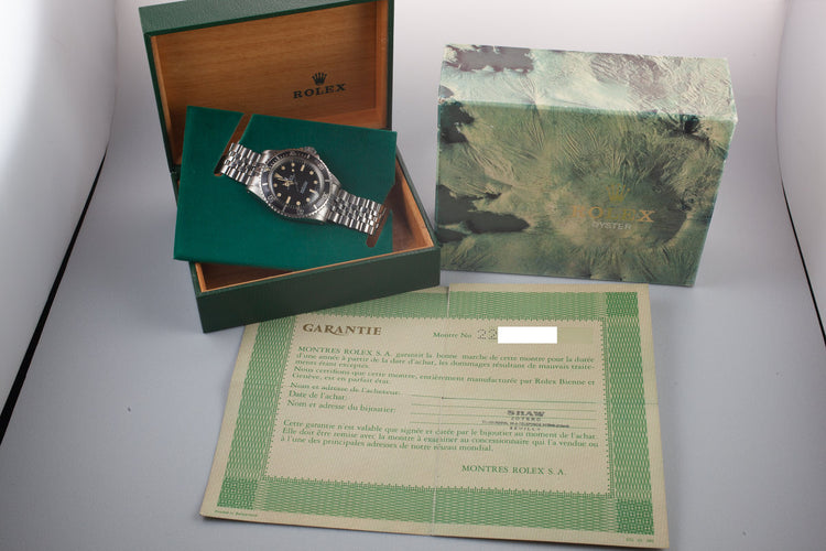 1970 Rolex Submartiner 5513 with Box and Papers