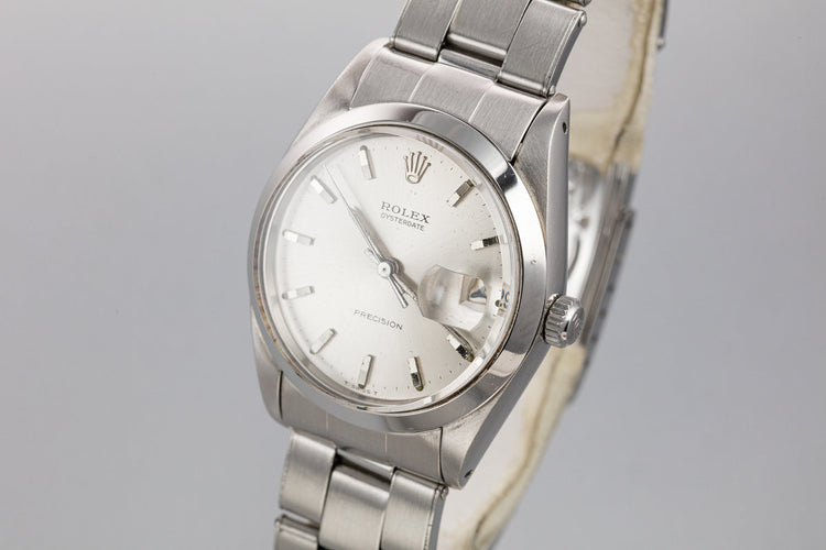 1968 Rolex OysterDate 6694 Silver Dial