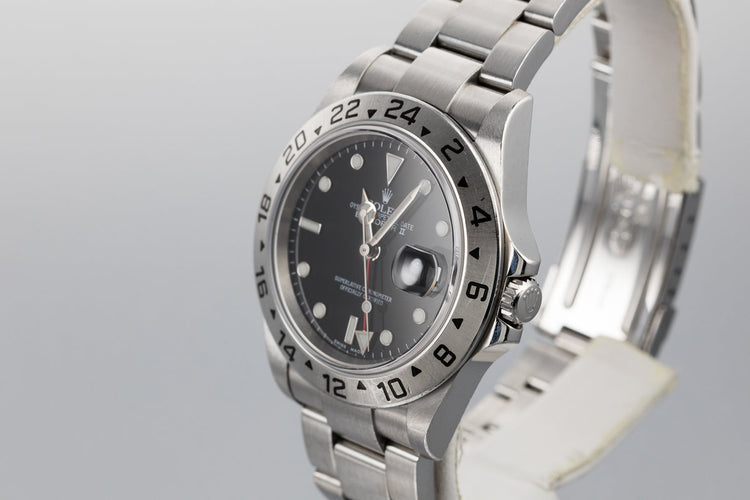2003 Rolex Explorer II 16570 Black Dial with Box and Papers