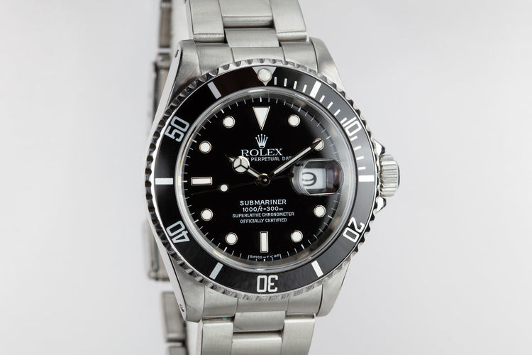 1991 Rolex Submariner 16610 with Box and Papers