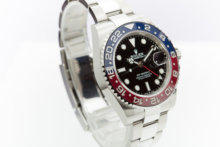 2021 Rolex GMT-Master II 126710BLRO "Pepsi" Oyster Bracelet with Box & Card