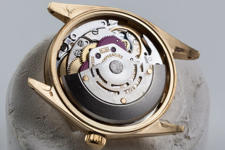 1973 Rolex Date 1500 14K YG Mosaic Dial