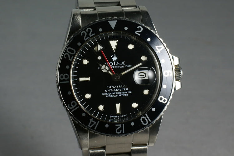 Rare Rolex GMT 16750 with Tiffany and Co Dial