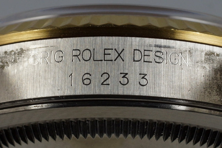 1991 Rolex Two Tone DateJust 16233 Champagne Dial
