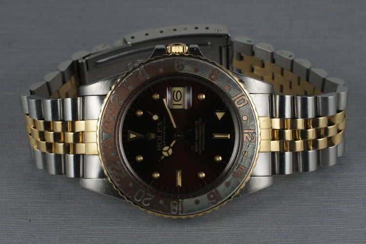 1981 Rolex Two Tone GMT 16753 Root Beer Dial