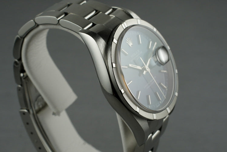 2006 Rolex Blue Dial Date 15210