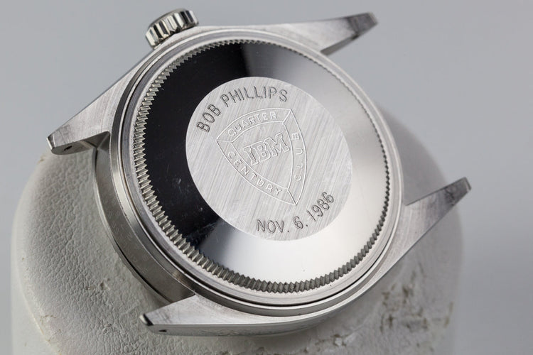 1986 Rolex Datejust 16030 IBM Quarter Century Club with Box and Papers