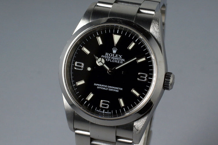 2002 Rolex Explorer 114270 with Box and Papers