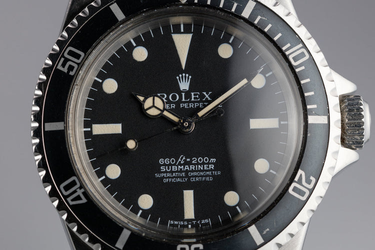 1970 Rolex Submariner 5512 Serif Dial