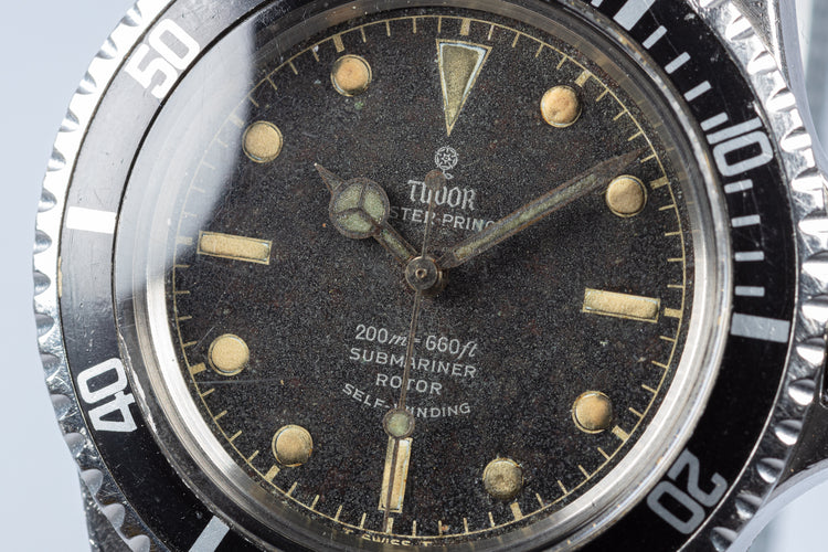 Vintage Royal Navy 1964 Tudor 7928 Gilt Chapter Ring