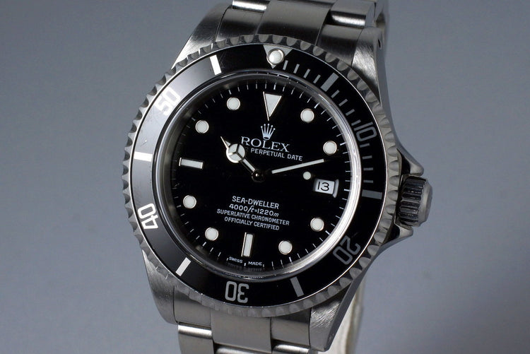 2001 Rolex Sea Dweller 16600 with Box and Papers