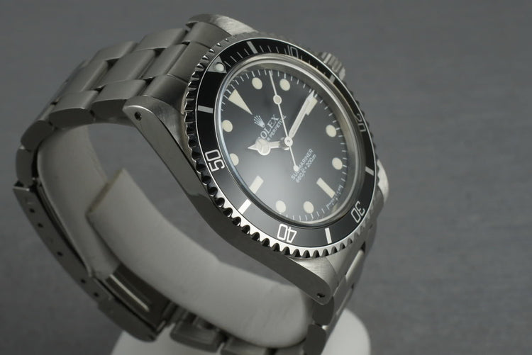 1984 Rolex Submariner 5513 with Maxi Mark V Dial with Papers