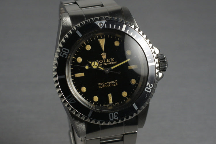 1965 Rolex Submariner 5513 Glossy Gilt Meters First Dial