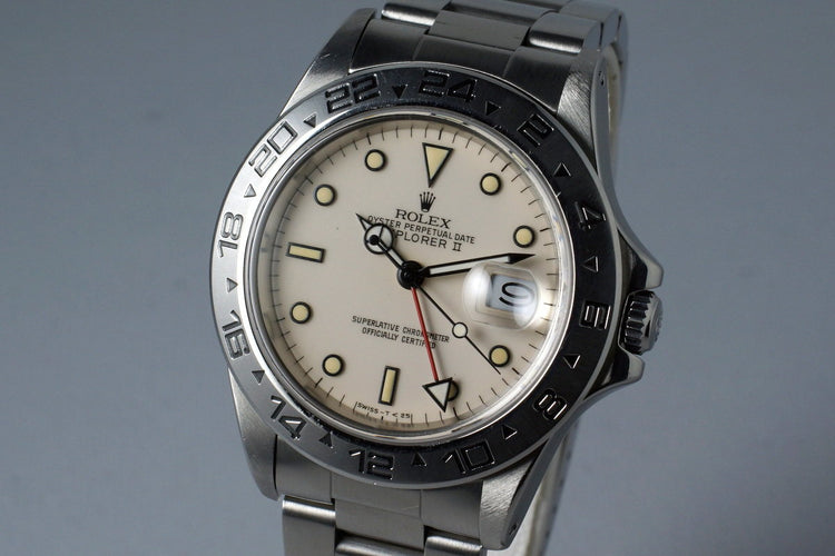 1985 Rolex Explorer II 16550 Cream Rail Dial