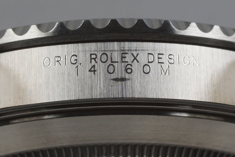 2012 Rolex Submariner 14060 4 Line Dial with Box and Papers