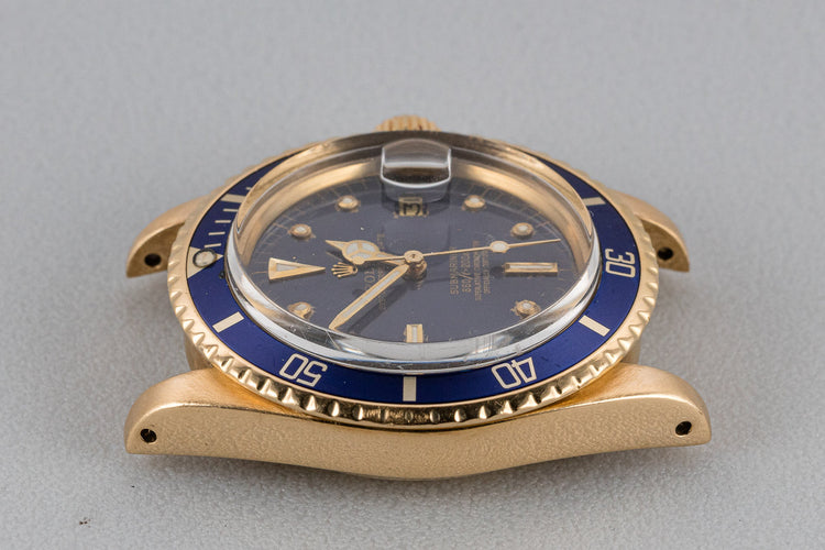 1978 Rolex 18K YG Submariner 1680 Blue Nipple Dial