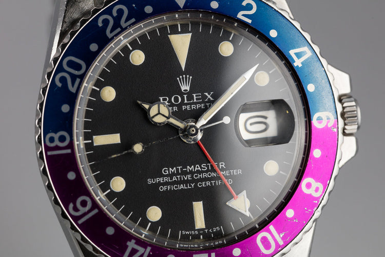 1967 Rolex GMT-Master 1675 Fuchsia with Box and Papers