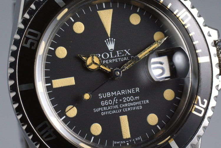 1971 Rolex Red Submariner 1680 White Submariner Dial