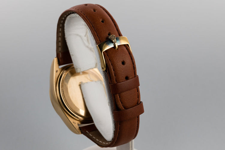 1979 18K Yellow Gold Rolex Day-Date 18038 With Green Stella Dial