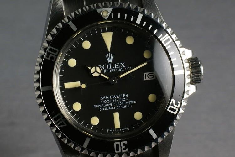 Rolex Sea Dweller 1665 Box and Papers