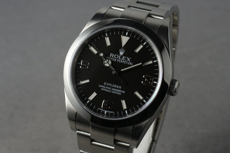 2010 Rolex Explorer 214270 with Box and Papers