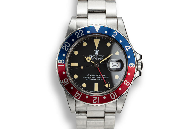 1982 Rolex GMT-Master 16750 "Pepsi" with Box and Papers