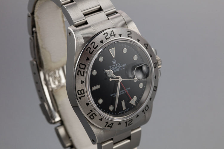 1999 Rolex Explorer II 16570 Black Dial