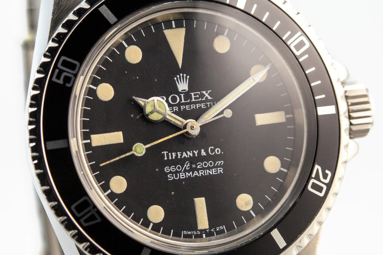1977 Rolex Submariner 5513 Black "Tiffany & Co." Pre Comex Dial