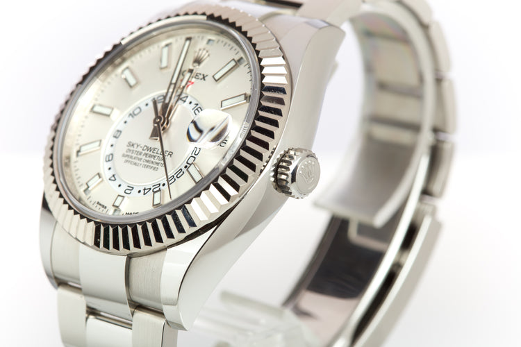 2021 Rolex Sky-Dweller 326934 ST/ST White Dial Box, Card Booklets & Hangtags