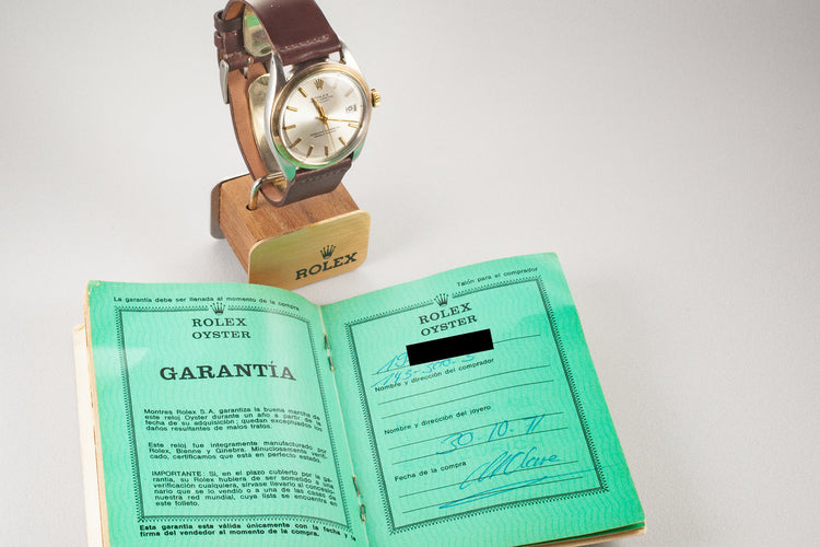 1968 Rolex Two Tone DateJust 1600 with Papers