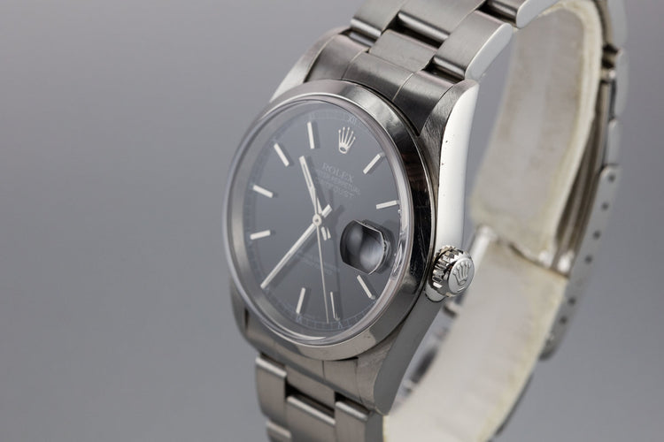 1997 Rolex DateJust 16200 Black Dial with Box and Papers