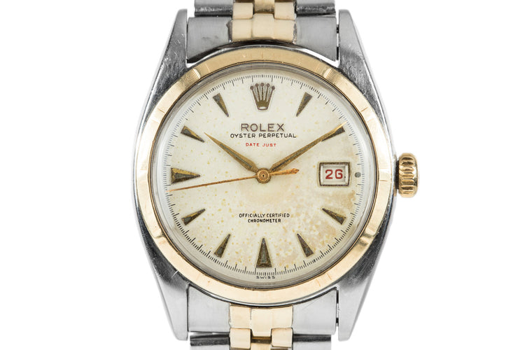 Rolex Vintage 1953 Two Tone DateJust 6155 with Purchase Papers