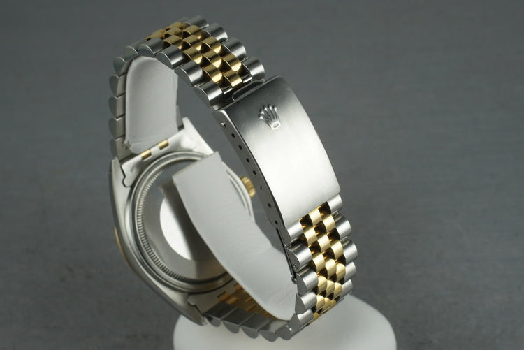 1987 Rolex 18K/SS Datejust 16013 with Silver Factory Diamond Dial