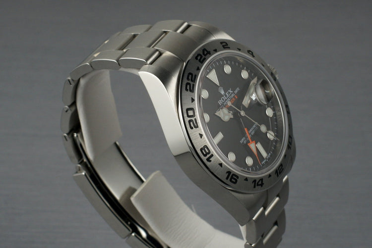 2013 Rolex Explorer II 216570 with Box and Papers