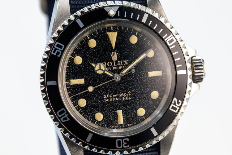 1965 Rolex Submariner 5512 Black Gilt Meters First Dial
