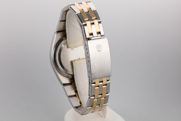 1991 Rolex Two Tone OysterQuartz DateJust 17013 with White Roman Numeral Dial
