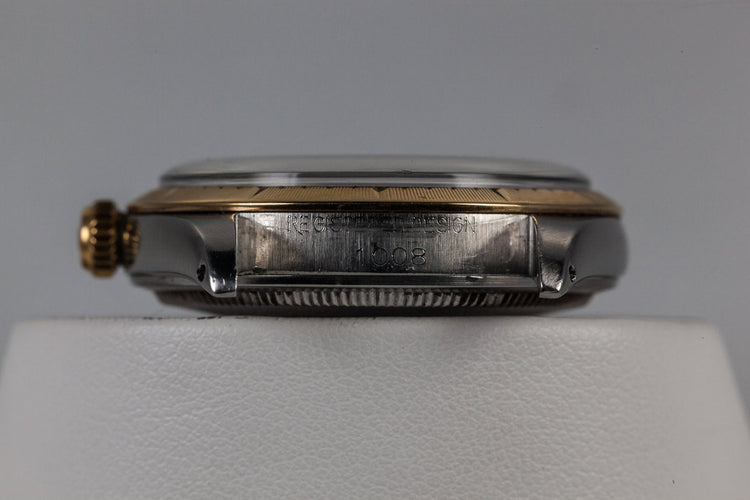 1966 Rolex Two Tone Oyster Perpetual 1008 With Gilt Zephyr Dial and Bezel and Box and Papers