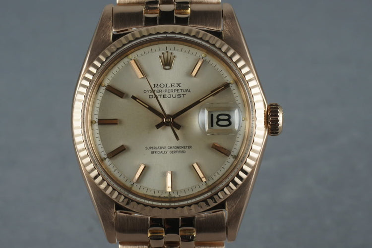 1967 Rolex Datejust 1601 Rose Gold