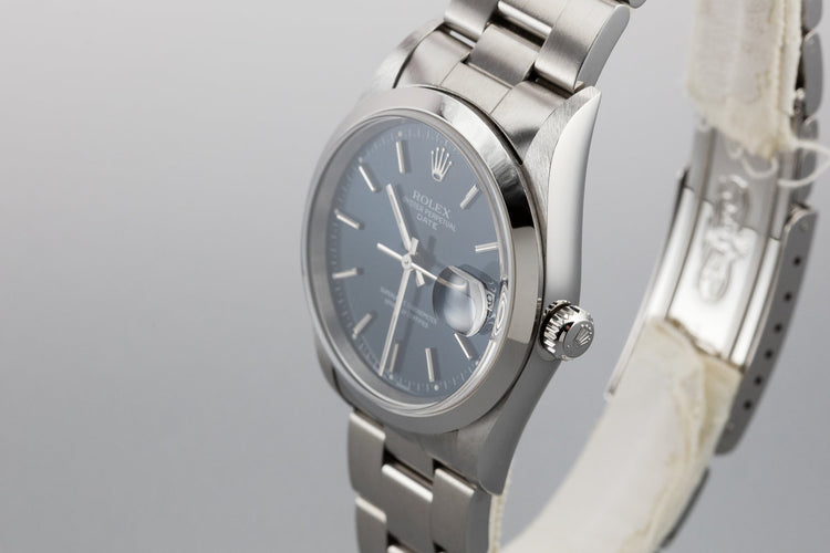 2000 Rolex Date 15200 Blue Dial