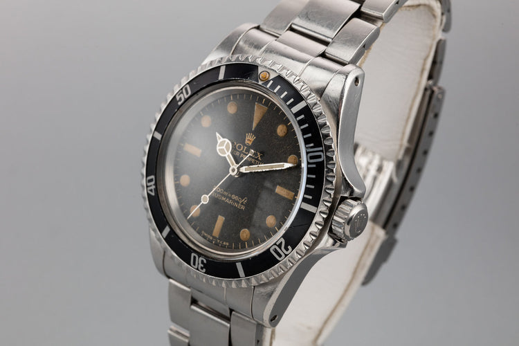 1966 Rolex Submariner 5513 with Gilt "Bart Simpson" Dial