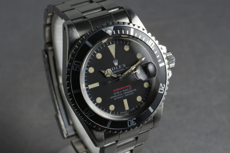 1969 Rolex Red Submariner 1680 Meters First Mark 2