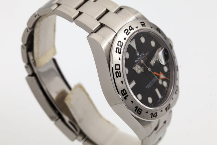 2010 Rolex Explorer II 216570 Black Dial with Box and Papers